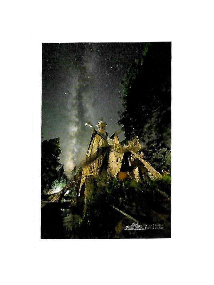 Bishop Castle Sticker - Night View with Milky Way