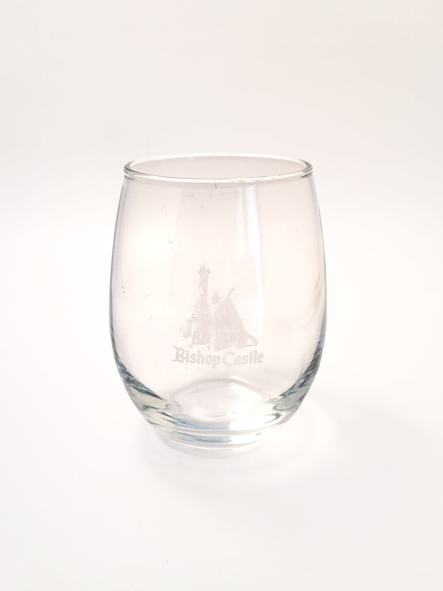 Bishop Castle Wine Glass- no stem