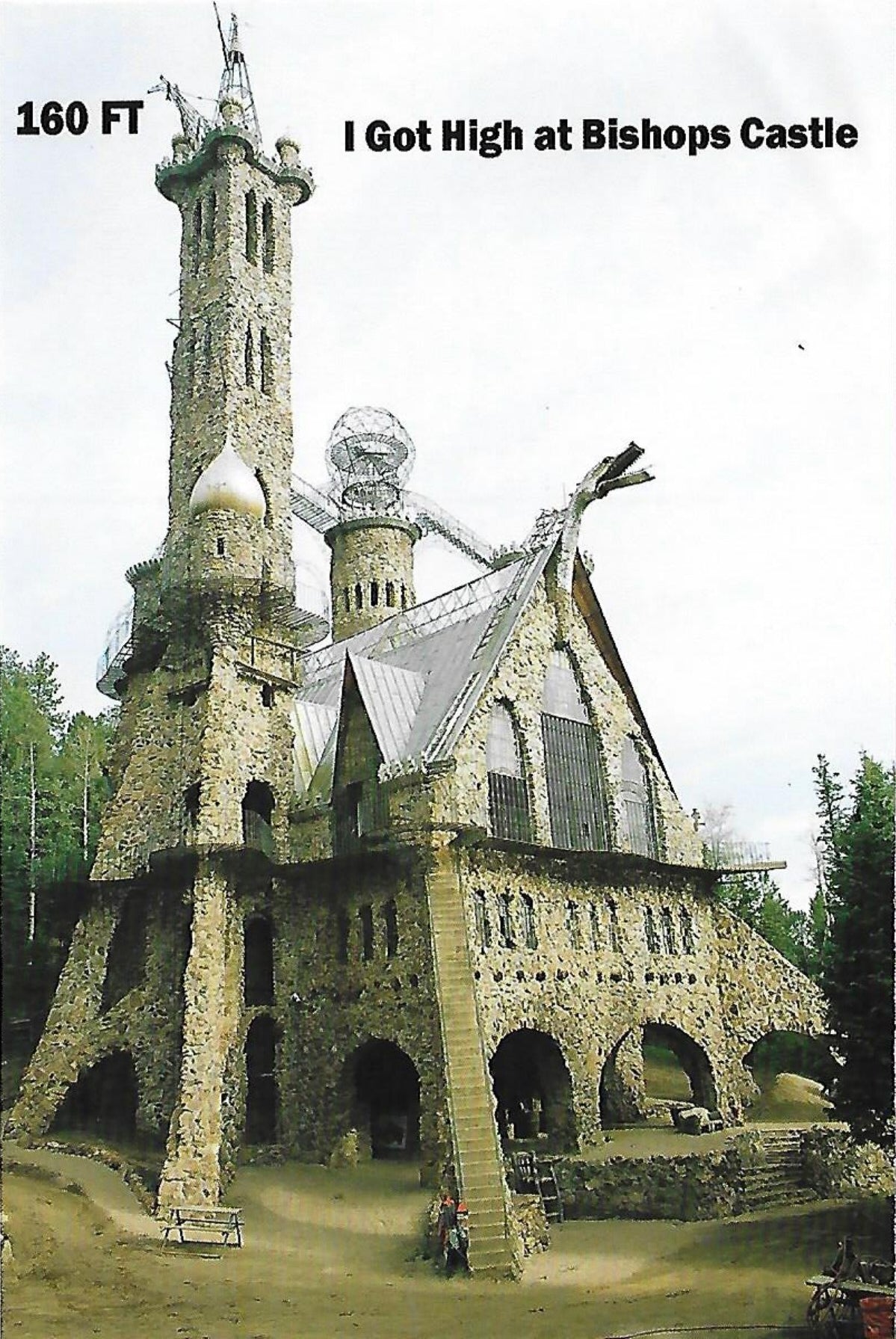 Bishop Castle Sticker- I Got High at Bishop Castle!